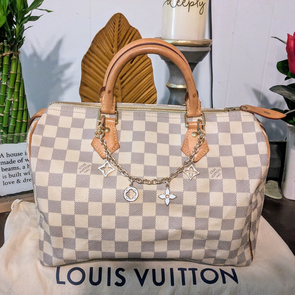 SOLD - Louis Vuitton Damier Azur Speedy 30 Bag